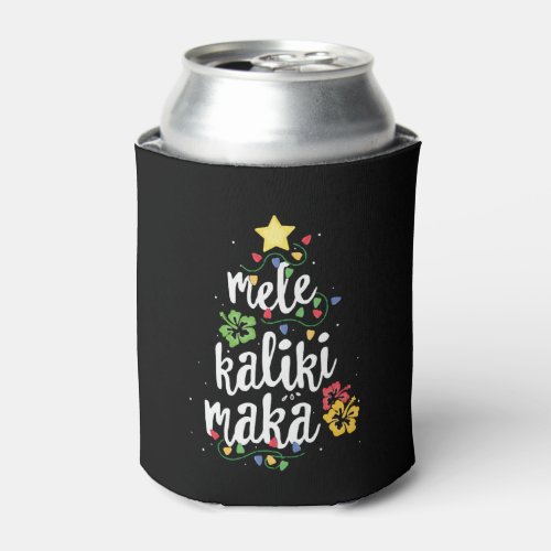 Mele Kalikimaka Funny Hawaii Christmas Can Cooler