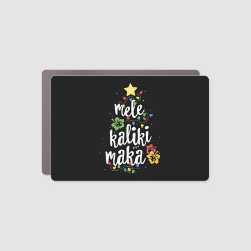 Mele Kalikimaka Funny Hawaii Christmas Car Magnet