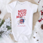 Mele Kalikimaka - Funny Santa Hawaiian Christmas Baby Bodysuit<br><div class="desc">Are you planning a trip to travel to Hawaii this Christmas? Don't forget to wish the natives a merry Christmas in style with this funny & unique tropical tee for the Christmas season. Featuring the phrase Mele Kalikimaka, which means Merry Christmas. The perfect gift for anyone who is vacationing in...</div>