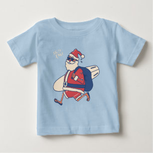Mele Kalikimaka - Funny Santa Hawaiian Christmas Baby T-Shirt