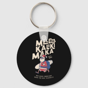 Mele Kalikimaka Funny Santa Hawaiian Christmas T S Keychain