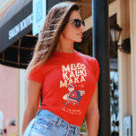 Mele Kalikimaka - Funny Santa Hawaiian Christmas T-Shirt<br><div class="desc">Are you planning a trip to travel to Hawaii this Christmas? Don't forget to wish the natives a merry Christmas in style with this funny & unique tropical tee for the Christmas season. Featuring the phrase Mele Kalikimaka, which means Merry Christmas. The perfect gift for anyone who is vacationing in...</div>