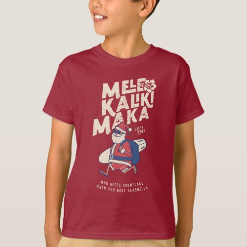 Mele Kalikimaka _ Funny Santa Hawaiian Christmas T_Shirt