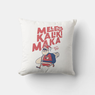Mele Kalikimaka - Funny Santa Hawaiian Christmas T Throw Pillow