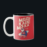 Mele Kalikimaka - Funny Santa Hawaiian Christmas T Two-Tone Coffee Mug<br><div class="desc">Are you planning a trip to travel to Hawaii this Christmas? Don't forget to wish the natives a merry Christmas in style with this funny & unique tropical tee for the Christmas season. Featuring the phrase Mele Kalikimaka, which means Merry Christmas. The perfect gift for anyone who is vacationing in...</div>