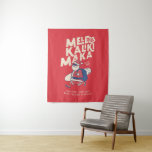 Mele Kalikimaka - Funny Santa Hawaiian Christmas Tapestry<br><div class="desc">Are you planning a trip to travel to Hawaii this Christmas? Don't forget to wish the natives a merry Christmas in style with this funny & unique tropical tee for the Christmas season. Featuring the phrase Mele Kalikimaka, which means Merry Christmas. The perfect gift for anyone who is vacationing in...</div>