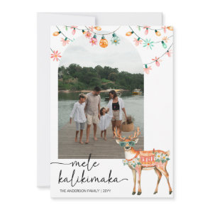 mele kalikimaka groovy christmas card