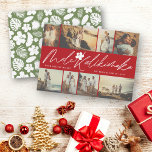 Mele Kalikimaka Handwriting Script Christmas Photo Holiday Card<br><div class="desc">Mele Kalikimaka Stylish Handwriting Calligraphy Script (script color can be changed / is customizable) Modern Christmas 8 Photo Collage Unique Grid Holiday Card. You can delete/change the photo filters with the 'edit design' tools. All text, graphic elements, and background can be changed to any color of your choice. Designed /...</div>
