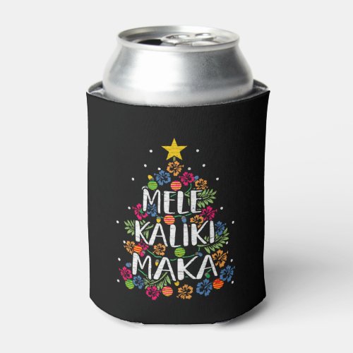 Mele Kalikimaka Hawaii Christmas Can Cooler