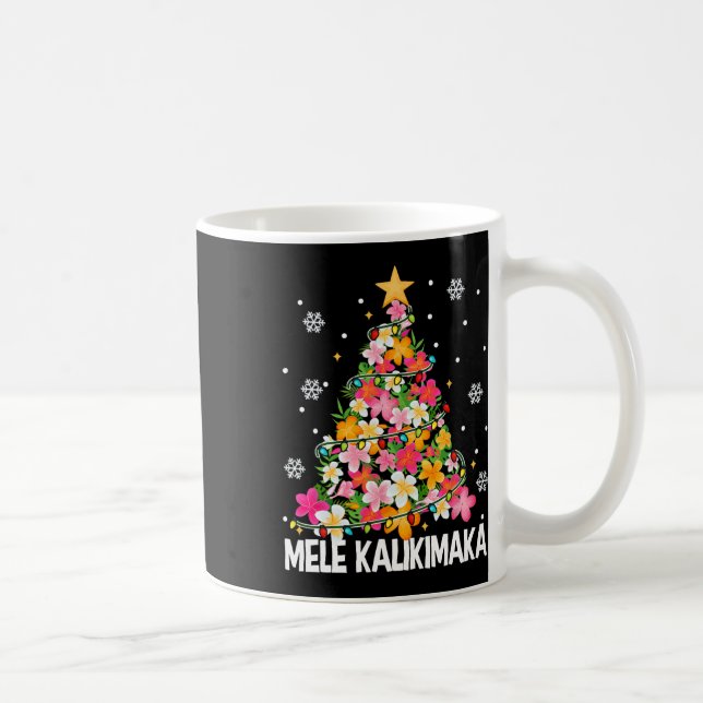 Mele Kalikimaka Hawaii Hawaiian Christmas Xmas Gir Coffee Mug (Right)