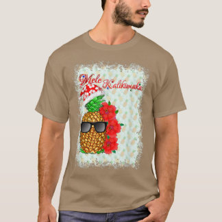 Mele Kalikimaka Hawaiian Christmas Pineapple T-Shirt