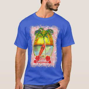 Mele Kalikimaka Hawaiian Christmas Surf Surfing T-Shirt