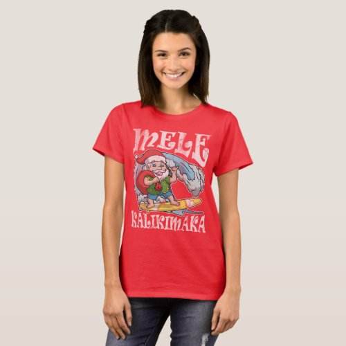 Mele Kalikimaka Hawaiian Christmas T_Shirt