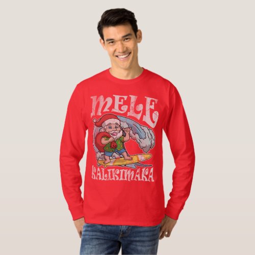 Mele Kalikimaka Hawaiian Christmas T_Shirt