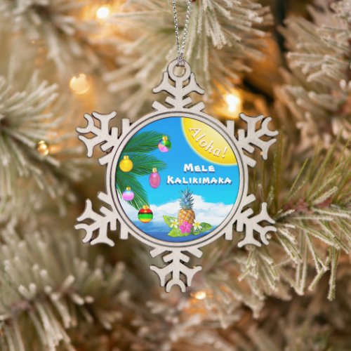 Mele Kalikimaka Hawaiian Christmas Tree Ornaments