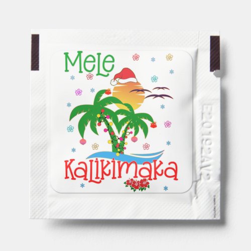Mele Kalikimaka Hawaiian Merry Christmas Aloha  Hand Sanitizer Packet
