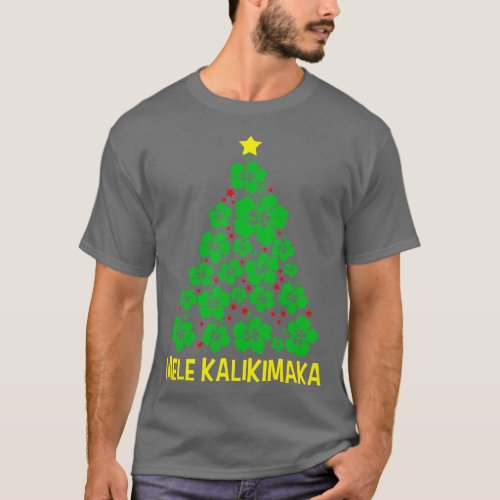 Mele Kalikimaka Hawaiian Merry Christmas Hawaii Me T_Shirt