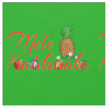Mele Kalikimaka Hawaiian Pineapple Fabric