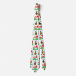 Mele Kalikimaka Hawaiian Pineapple Merry Christmas Neck Tie