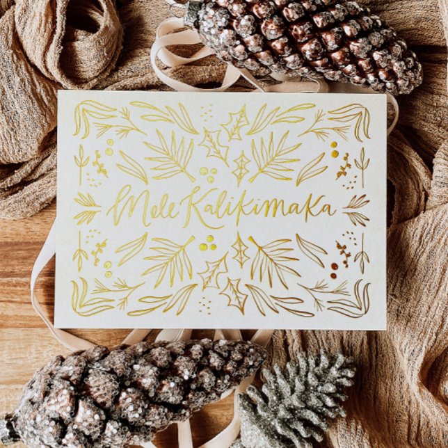 Mele Kalikimaka Hawaiian Tropical Christmas Card (Creator Uploaded)