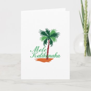 Mele Kalikimaka Holiday Card by Grandslam_Designs at Zazzle