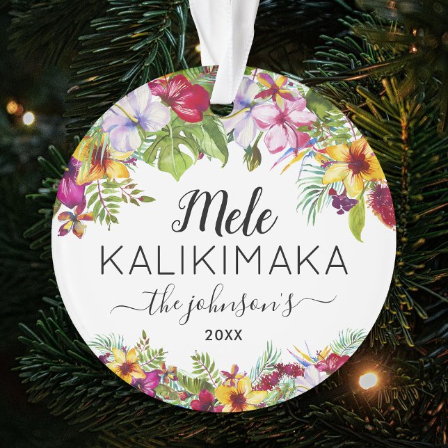 Mele Kalikimaka Holiday Ornament (Creator Uploaded)