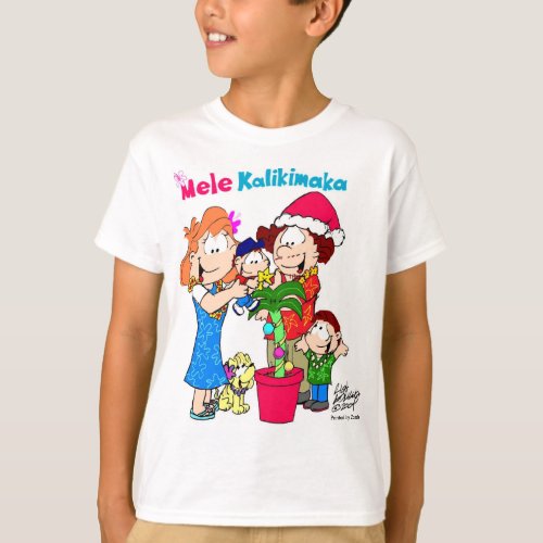 Mele Kalikimaka Keiki Kids T_shirt