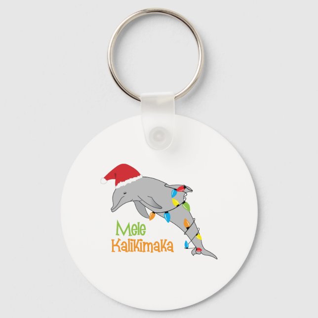 Mele Kalikimaka Keychain (Front)