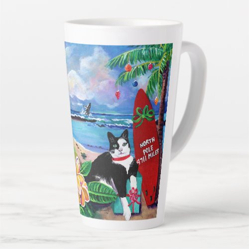 Mele Kalikimaka Kitty Latte Mug