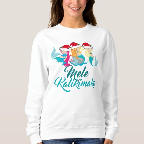 Mele Kalikimaka Mermaid Christmas Cute Beach Sweatshirt