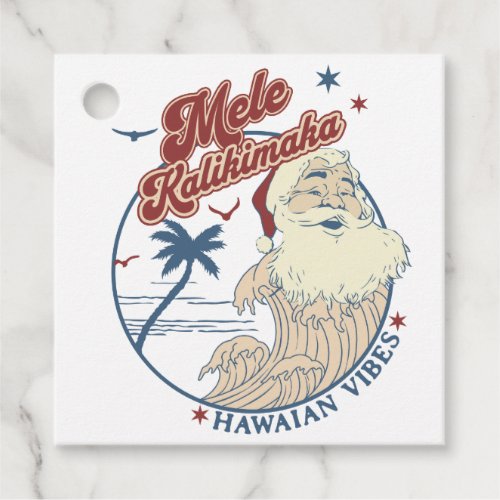 Mele Kalikimaka Merry Christmas Hawaii Gift Tag