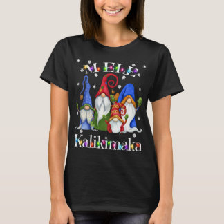 Mele Kalikimaka Merry Christmas Hawaiian Nordic Gn T-Shirt