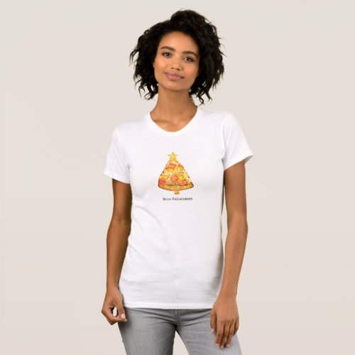 Mele Kalikimaka Merry Christmas Hawaiian Pizza  T_Shirt