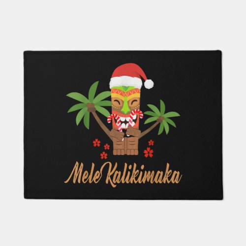 Mele Kalikimaka Merry Christmas Hawaiian Xmas Gift Doormat