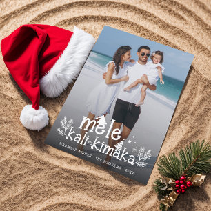 Mele Kalikimaka Modern Photo Hawaiian Holiday