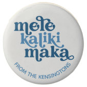 Mele Kalikimaka Modern Retro Hawaiian Christmas Chocolate Covered Oreo (Front)