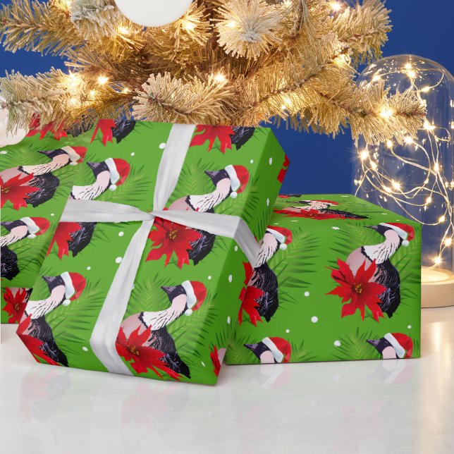 Mele Kalikimaka Nene Goose Hawaiian Christmas Bird Wrapping Paper (Holidays)