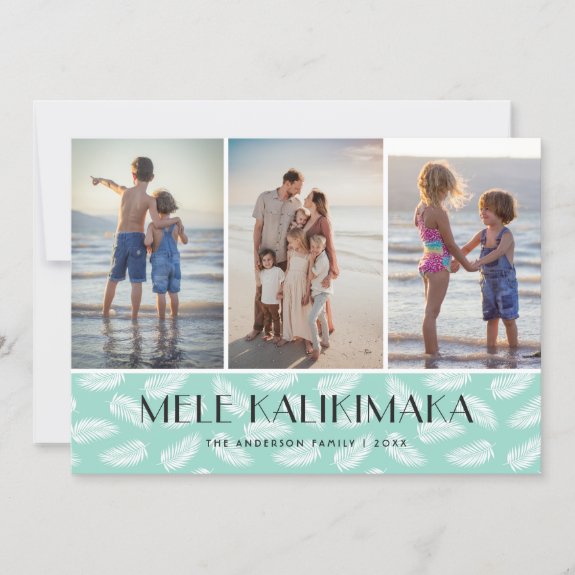 Mele Kalikimaka Palm Leaves Photo