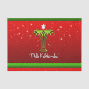 Mele Kalikimaka Palm Tree for Xmas Tissue Paper