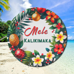 Mele Kalikimaka Paper Plates