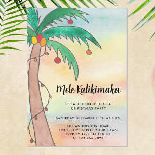 Mele Kalikimaka Party Invitation
