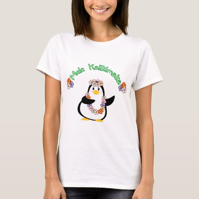 Mele Kalikimaka Penguin T-Shirt (Front)
