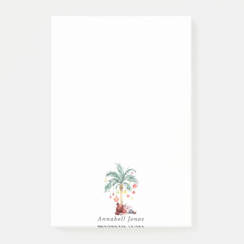 Mele Kalikimaka  Personalized Christmas Palms Post_it Notes