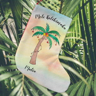 Mele Kalikimaka Personalized Small Christmas Stocking