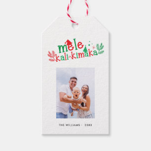 Mele Kalikimaka Photo Christmas Gift Tags