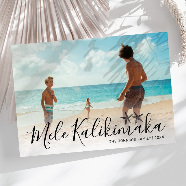 Mele Kalikimaka Photo Holiday Card (Creator Uploaded)