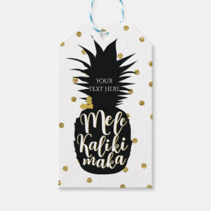 Mele Kalikimaka Pineapple Christmas Custom Holiday Gift Tags
