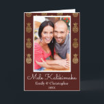 Mele Kalikimaka Pineapple Christmas Photo Card<br><div class="desc">Mele Kalikimaka Faux Foil Gold and Burgundy Pineapple Christmas Burgundy Photo Card. This Hawaiian Christmas photo card is perfect for a tropical Family Christmas Card.</div>