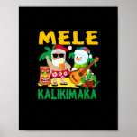 Mele Kalikimaka Santa Claus Snowman Funny Christma Poster<br><div class="desc">This is a great Christmas gift. Your family,  friends or children will love this gift after you give it to them. Wishing you and your family and friends a Merry Christmas.</div>