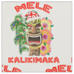 Mele Kalikimaka Santa Claus Tiki Fabric